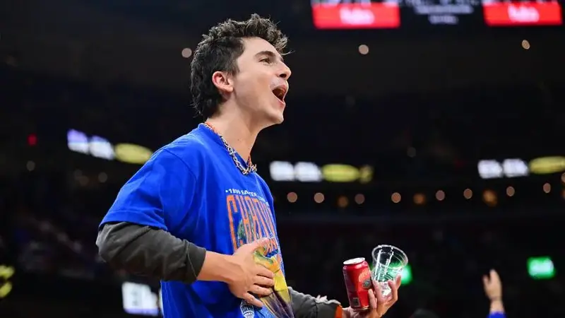 Timothee Chalamet, New York Knicks