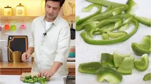 Chef Kunal Kapur shares the easiest way to cut capsicum for every recipe: 'Follow its natural lines'
