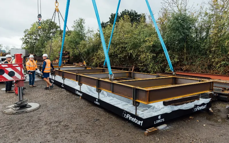 One of three trays commissioned by MCC to grow “permanent drop-in pitches”
