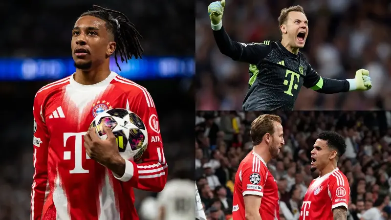 Calificaciones de los jugadores del Bayern de Múnich frente al Real Madrid: Michael Olise ilumina el Bernabéu, mientras que Manuel Neuer se luce bajo los palos y los goles de Luis Díaz y Harry Kane aseguran una gran victoria en la Liga de Campeones