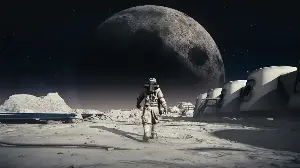 The stunning vision of skyscrapers and underground cities on the moon