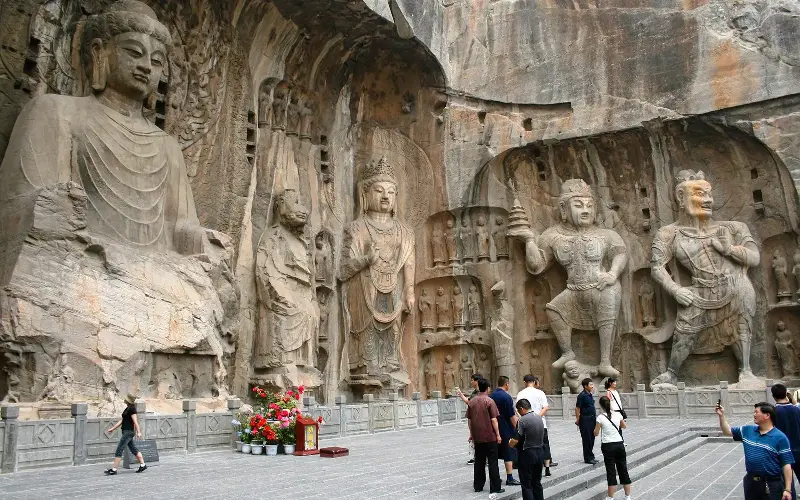 The Longmen Grottoes contain a vast selection of Buddhist art