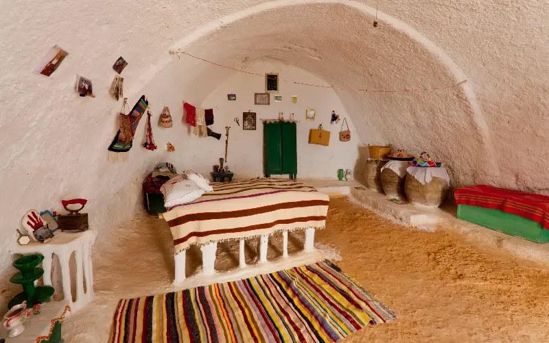 Inside one of the Matmata cave rooms - Ron Watts