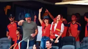 Penélope Cruz, Javier Bardem and Rosalía cheer Spain to World Cup victory