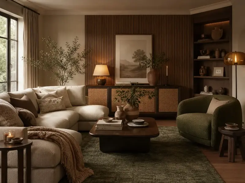 Interiors look cosy and inviting. 