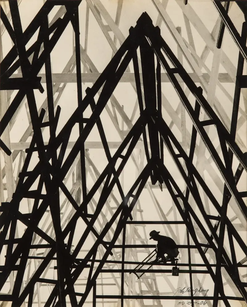 The exhibition brings together works from across the world (Construction by Singapore’s Wu Peng Seng, 1958) - National Heritage Board, Singapore/Wu Peng Seng family