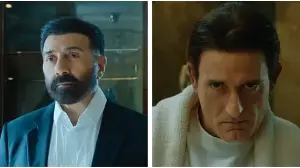 Ikka trailer: Sunny Deol caught in a twisted murder case where he has to defend Akshaye Khanna in court. Watch