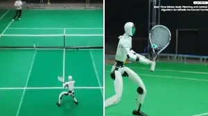 Viral video: Robot moves swiftly, gives tough competition to human in tennis