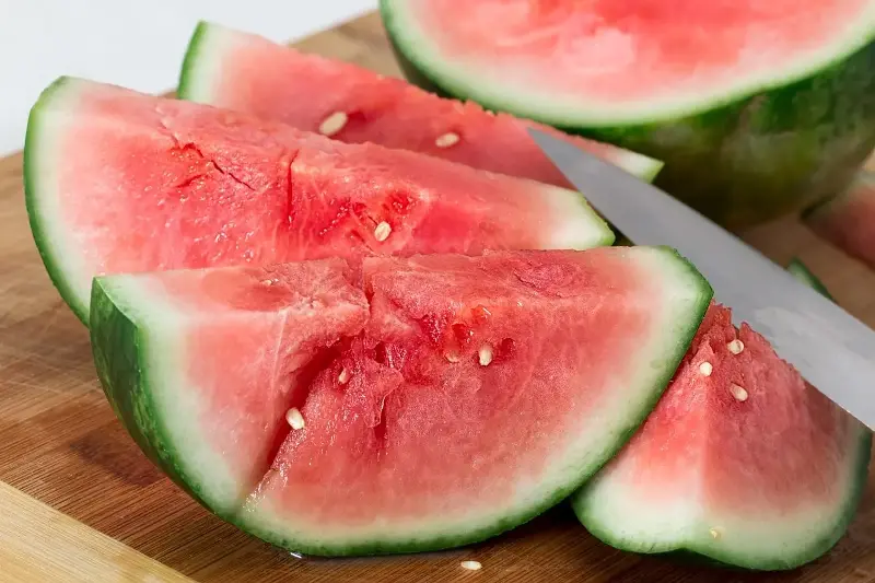 Eat hydrating foods like watermelon!