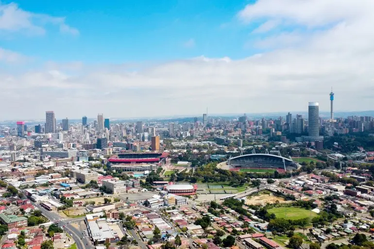 Aerial view of johannesburg city skyline; Shutterstock ID 2448729657; purchase_order: aj; job: ; client: ; other: