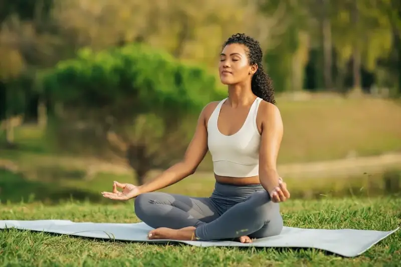 Meditation instills a sense of calm. 