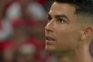 Ronaldo was stunned, then erupted in joy in the 90+16th minute.
