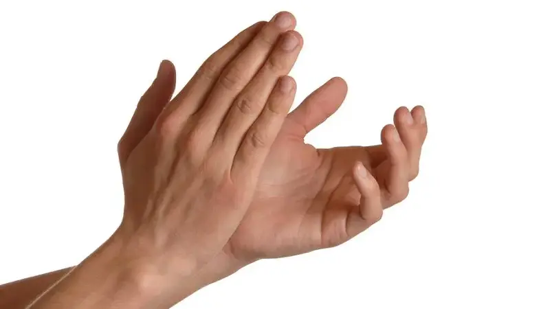 Man is giving applause