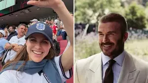 Alexandra Daddario shares unique interaction with David Beckham at England vs Ghana game