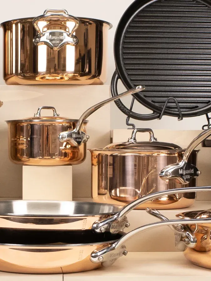 Mauviel, Mauviel M'6s Induction Compatible Copper Saucepan With Lid