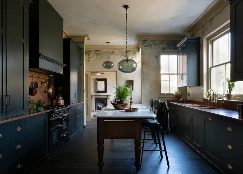 The kitchen extension was designed to deliberately mimic the visual language of the original architecture.  (Image credit: deVOL)