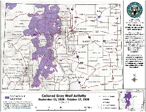 New map shows where Colorado’s wolves traveled in the past month
