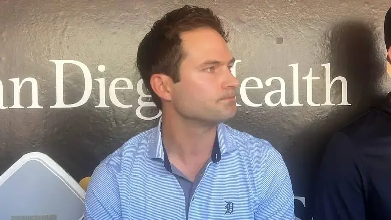 Detroit Tigers president of baseball operations Scott Harris