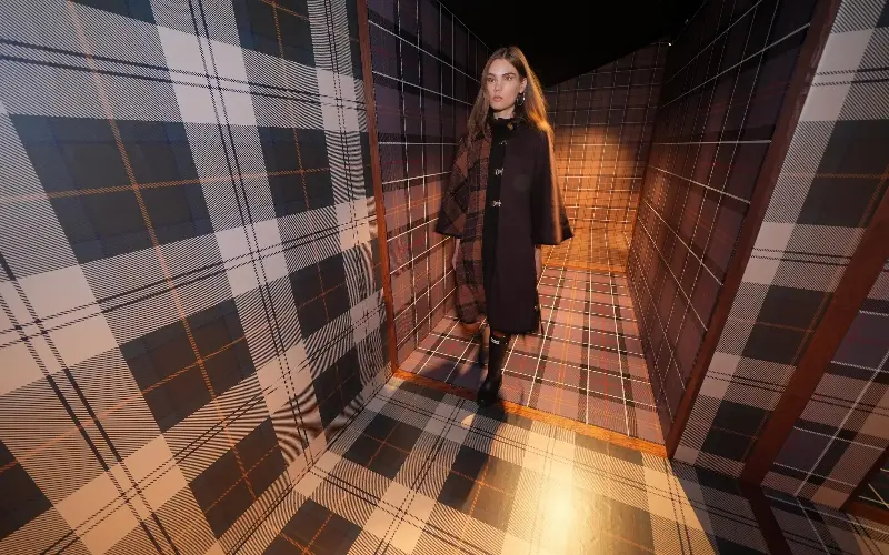 Tartan took centre stage at Barbour’s Saatchi Gallery presentation - PA Wire/Yui Mok