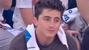 Timothée Chalamet debuts new clean haircut at Knicks game; fans say ‘no way this is actually him’