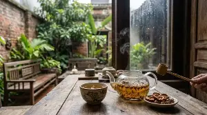 4 types of herbal teas that are good for people with fatty liver disease.