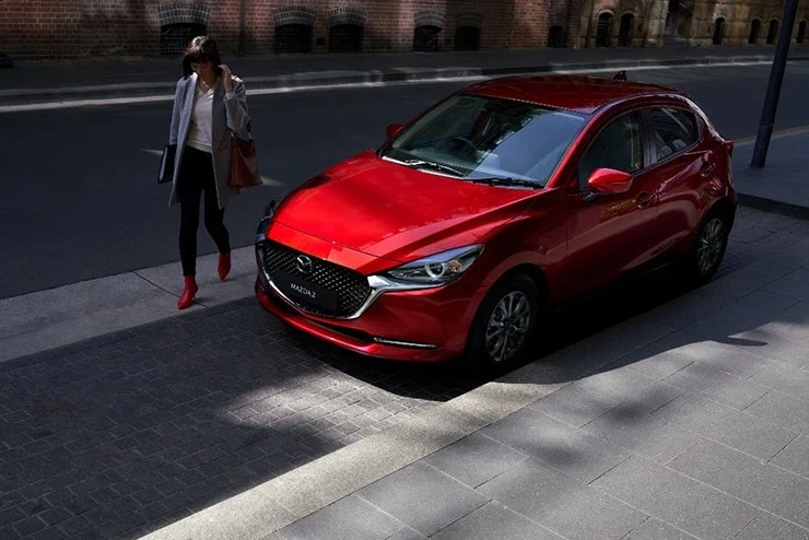 The 2026 Mazda2 boasts a luxurious exterior.
