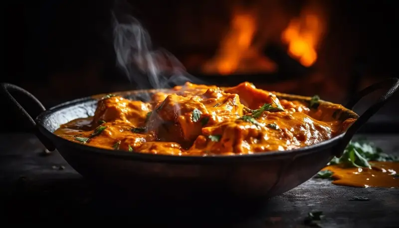  If you're craving something creamy, make paneer butter masala with sauteed tomatoes, cashews, and paneer. (Freepik)