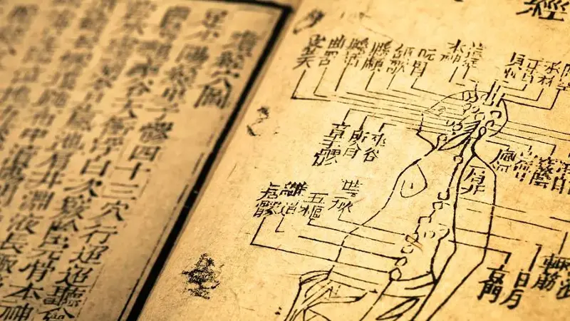 Old medicine book from Qing Dynasty
