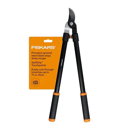 Fiskars 28” Garden Bypass Loppers, Tree Trimmer With 1.5