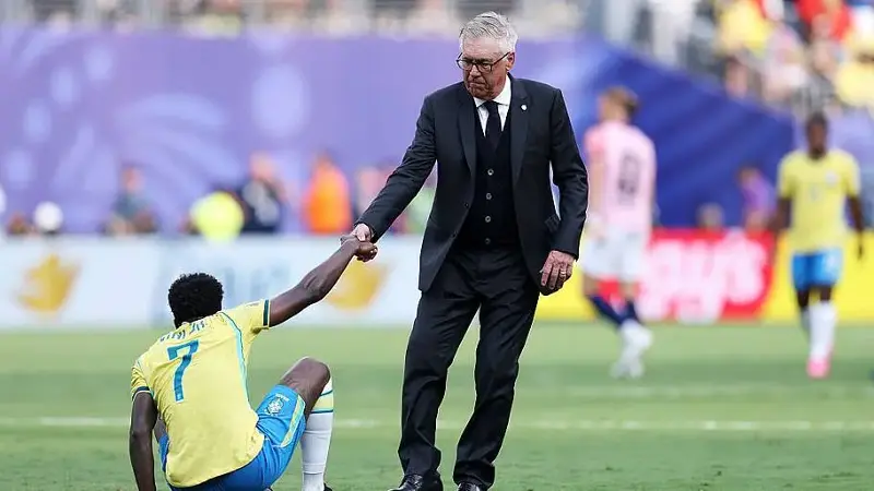 Vinicius Junior, Carlo Ancelotti