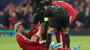 Hugo Ekitike stretchered off as Liverpool forward goes down with nasty injury in first-half against PSG