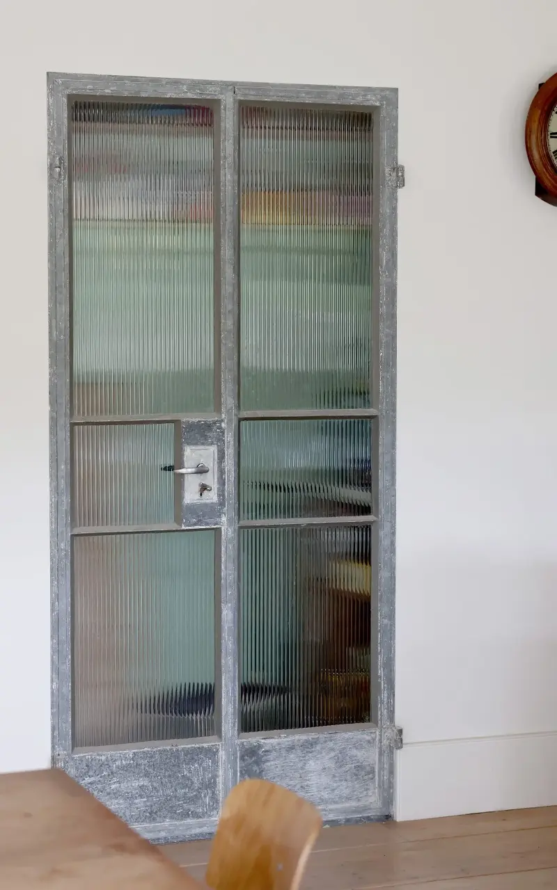 The internal glazed door brings additional borrowed light into the room