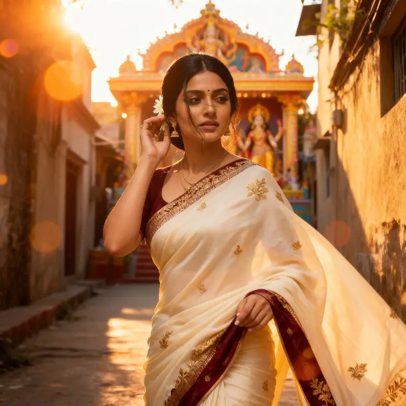 AI generated Durga Puja look