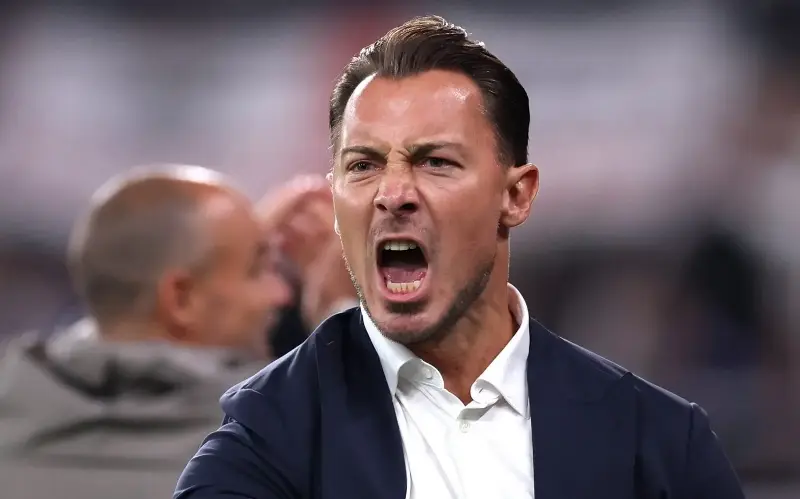 Matthias Jaissle celebrates Newcastle United’s Carabao Cup victory over West Bromwich Albion - George Wood/Getty Images