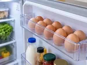 When you buy eggs, don't put them in this spot in the refrigerator right away.