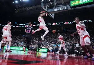 NBA: Scottie Barnes, Raptors surge past Heat
