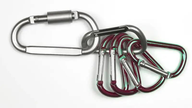 much bonded to each other aluminum carabiners