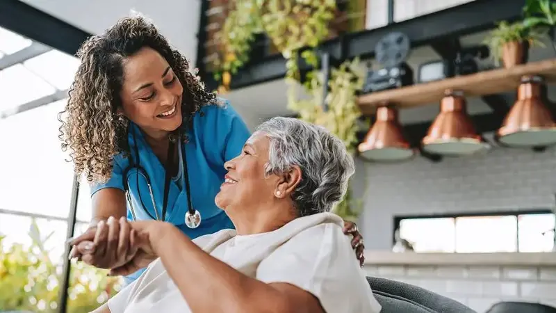 Home health care professional and patient