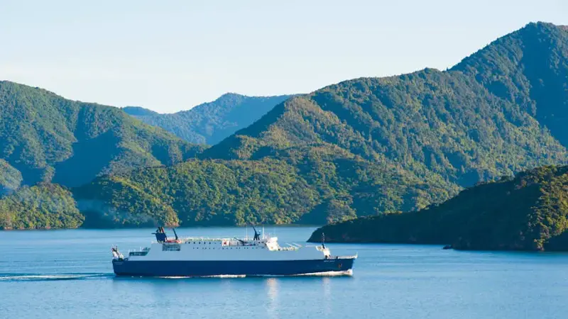 The Interisland Ferry Between Picton, South Island and Wellington, North Island, New Zealand