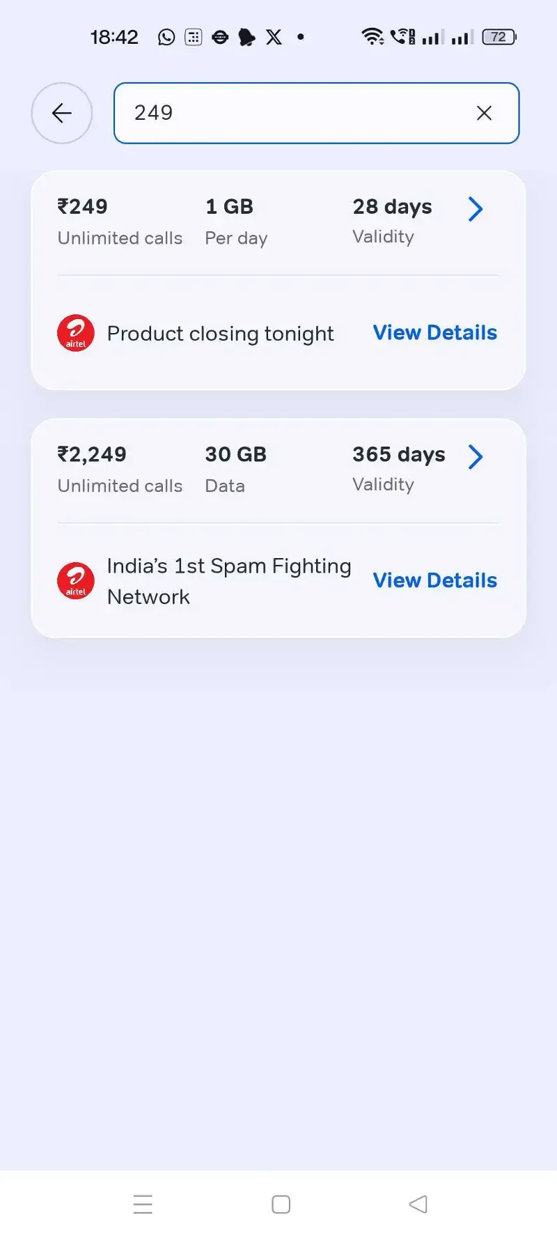 A notice on the Airtel Thanks app confirms that the product will no longer be available from 00:00 hours on 20 August 2025. A notice on the Airtel Thanks app confirms that the product will no longer be available from 00:00 hours on 20 August 2025.