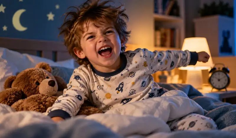 Cuando un niño está agotado puede parecer que tiene más energía que nunca