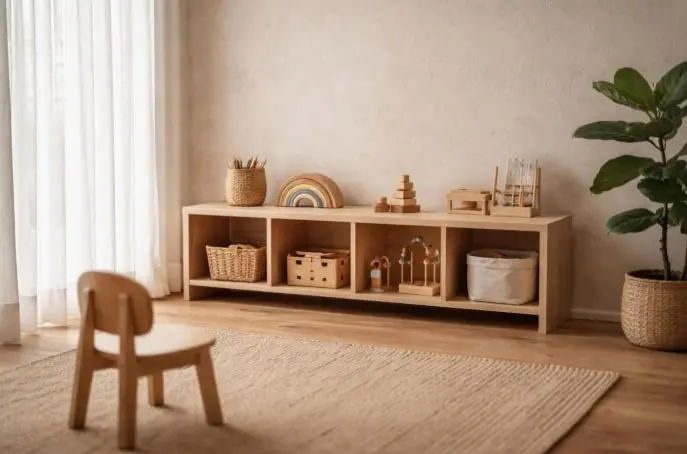 Make sure the shelves are visible. 