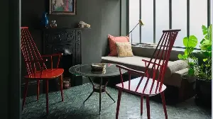 This home showcases bold color use.