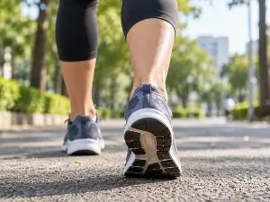 Does walking help lower uric acid levels in people with gout?