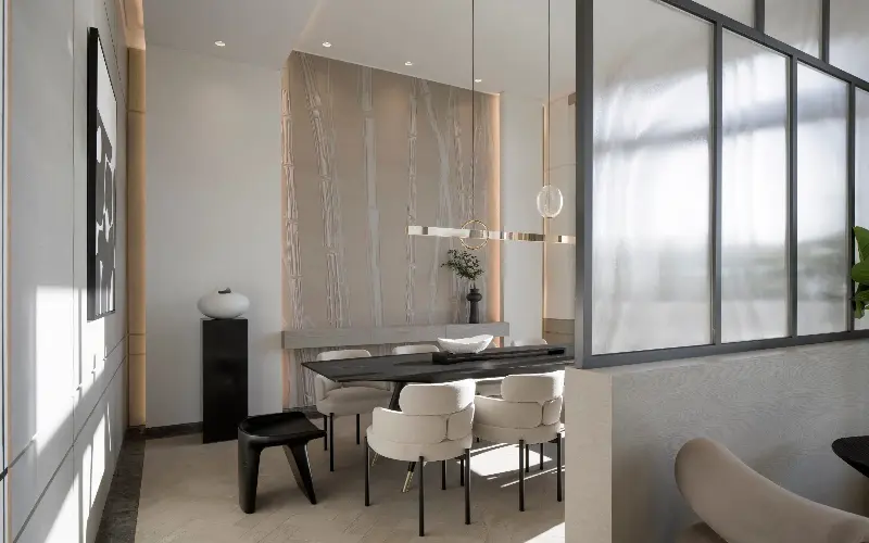 Wallpaper can overwhelm. But if done carefully, it will add to the sense of space instead of detract from it