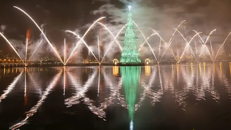 Rio De Janeiro Lights Annual Floating Christmas Tree