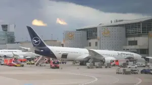 Lufthansa Boeing 787 suffers landing-gear failure at Frankfurt gate. Details here