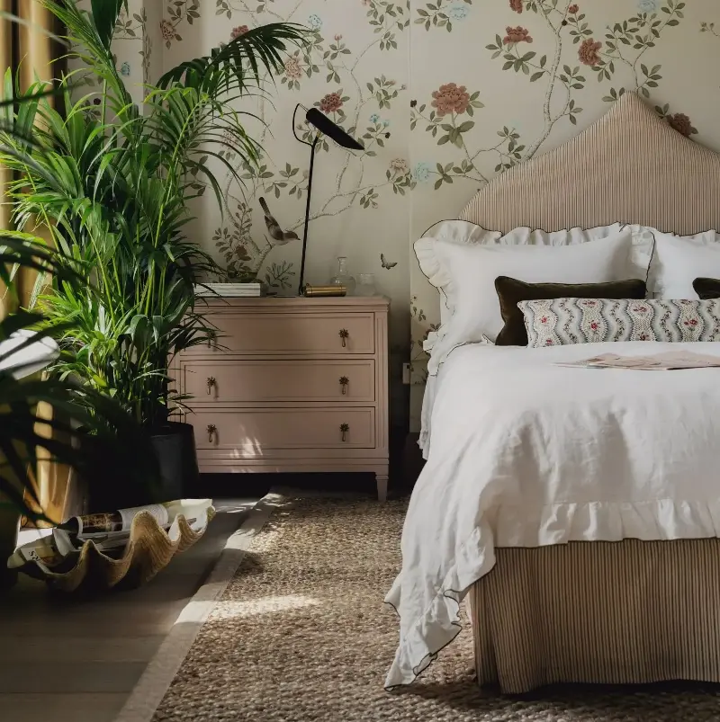 Valances can add pattern and personality to a bed - Studio Duggan