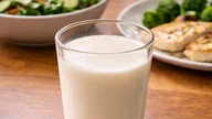 What should people with diabetes be aware of when drinking soy milk?