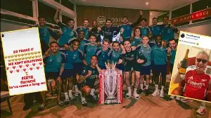 Celebs, football legends and fans erupt in celebration as Arsenal win Premier League after 22 years